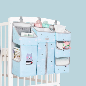 Hanging Diaper Caddy, Crib Nursery Organizer