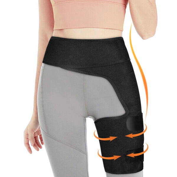 hip brace, thigh compression sleeve, thigh brace, thigh sleeve, hip support brace