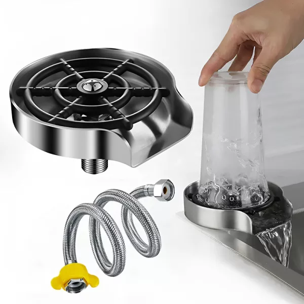 cup washer, glass rinser, glass rinser for kitchen sink, glass rinser for sink,