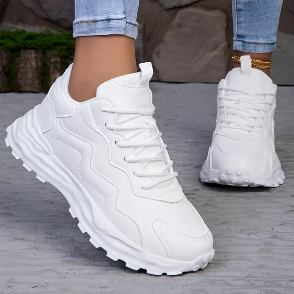 platform sneakers, thick sole shoes, casual sneakers, chunky shoes, stylish sneakers