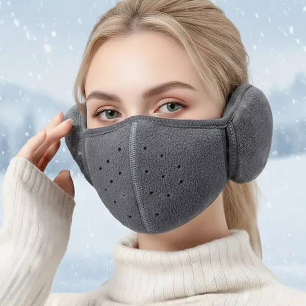 fleece face mask with earmuffs, fleece ski masks