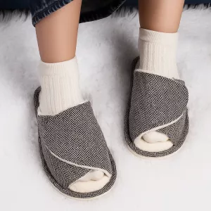 non-slip slippers, soft house shoes, closed-toe slippers