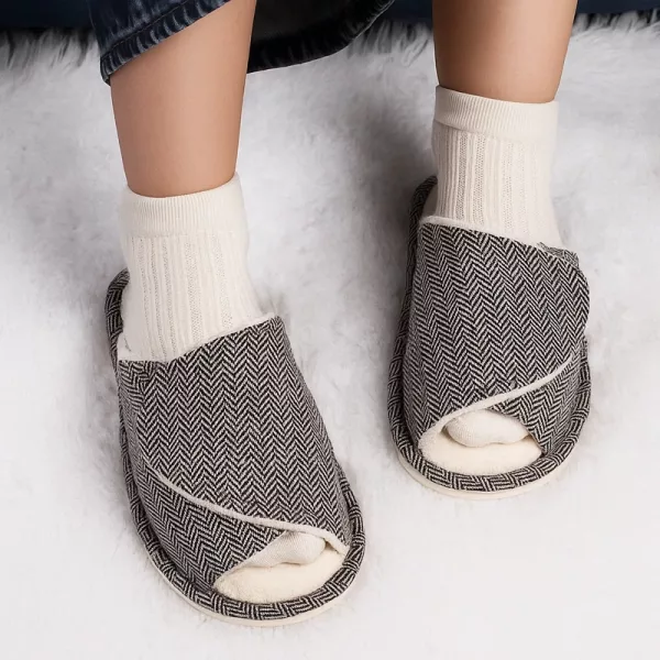non-slip slippers, soft house shoes, closed-toe slippers