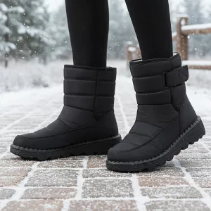 winter snow boots, waterproof snow boots, insulated boots, slip on winter boots