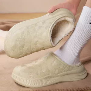 enclosed house shoes, plush home slippers, thick sole house slippers, supportive slippers for women, supportive house shoes, comfy slippers