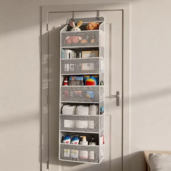 door hanging storage, over the door organizer, over the door clothes hanger, door hanging organizer