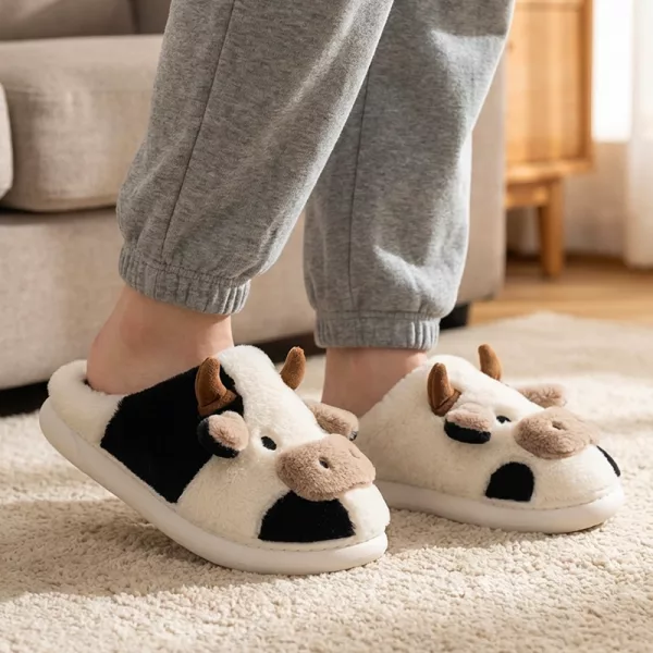 warm house slippers, plush slippers, cute slippers