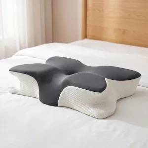 neck pillow, memory foam pillow, ergonomic pillow, neck support pillow, orthopedic pillow, butterfly shape pillow