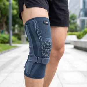 Knee Support Compression Sleeve with Patella Stabilisers