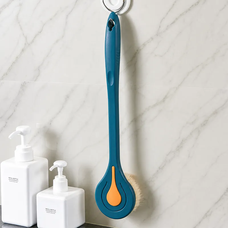 Soft Shower Brush Back Scrubber with Long Handle