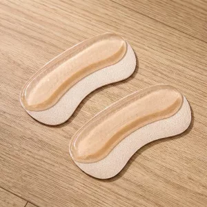 1 Pair Anti-Slip Silicone Heel Sticker Cushions Adhesive Gel Grips for Shoes